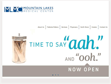 Tablet Screenshot of mountainlakesmedicalcenter.com